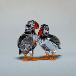 Swarovski Kristal | Silver Crystal | Gevederde Schoonheden | Atlantische Papegaaiduikers | 5472475